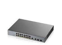Zyxel GS1350-18HP L2 PoE + switch for IP cameras, 16xGE PoE +, 2xCombo (SFP / RJ-45), PoE budget 250 W, power transmission distance up to 250 m, auto- GS1350-18HP-EU0101F в магазине "АйТиАйСИ" в Ростове на Дону | itic.ru 