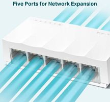 5-port 10/100Mbps unmanaged switch, plastic case, desktop and wall mountable LS1005 в магазине "АйТиАйСИ" в Ростове на Дону | itic.ru 