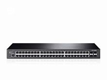 JetStream™ 48-port Pure-Gigabit L2 Managed Switch, 48 10/100/1000Mbps RJ45 ports including 4 Gigabit SFP slots, 1U 19-inch rack-mountable steel case T2600G-52TS в магазине "АйТиАйСИ" в Ростове на Дону | itic.ru 