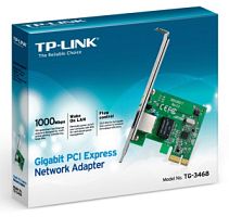 Сетевая карта  TP-Link 32-bit Gigabit PCIe Network Adapter, Realtek RTL8168B, 10/100/1000Mbps  Auto MDI/MDIX TG-3468 в магазине "АйТиАйСИ" в Ростове на Дону | itic.ru 