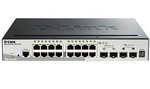 Сетевое оборудование D-Link DGS-1510-20/A1A Управляемый стекируемый коммутатор SmartPro с 16 портами 10/100/1000Base-T, 2 портами 1000Base-X SFP и 2 п DGS-1510-20/A1A в магазине "АйТиАйСИ" в Ростове на Дону | itic.ru 