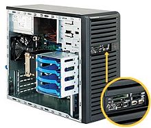 Корпус SuperMicro CSE-731D-300B Mini-Tower 300W черный CSE-731D-300B в магазине "АйТиАйСИ" в Ростове на Дону | itic.ru 