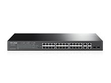 Коммутатор TP-Link T1500-28PCT 24x100Mb 4G 2SFP 24PoE+ 192W управляемый T1500-28PCT в магазине "АйТиАйСИ" в Ростове на Дону | itic.ru 